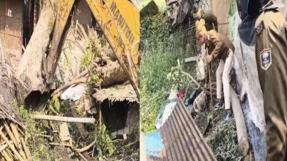 अतिक्रमण हटाओ अभियान में 50 लाख की अवैध महुआ शराब बरामद