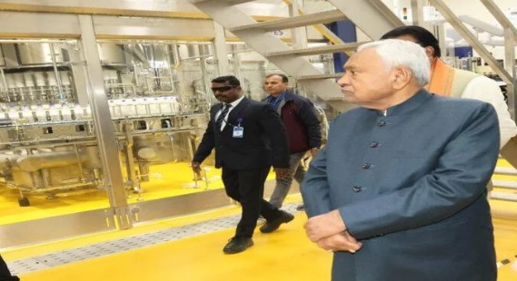 बक्सर एथनॉल प्लांट का CM निरीक्षण