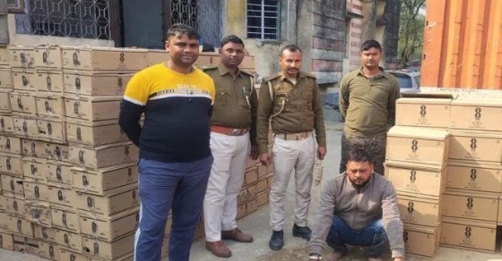 40 लाख की विदेशी शराब के साथ ट्रक जब्त, चालक गिरफ्तार