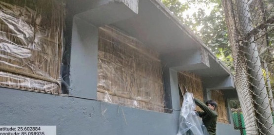 पटना जू में सर्दी से बचाव की विशेष तैयारी: हीटर, कंबल और स्पेशल डाइट शुरू